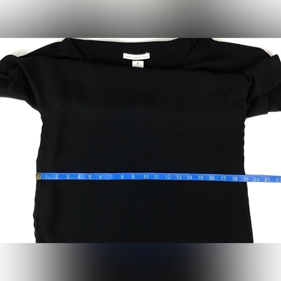 NWT Three Eighty Two Black Cold Shoulder Mini Shift Dress | XS - Picture 8 of 11